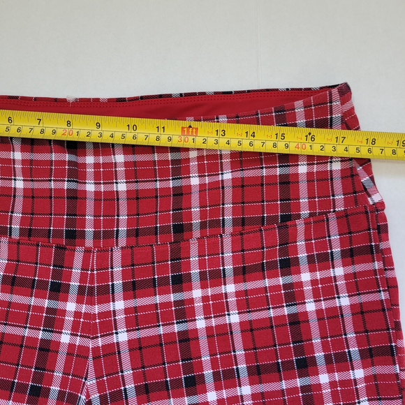 Intro. Love the Fit Women's Leggings Tummy Control, XL Red/White Christmas - Picture 4 of 8